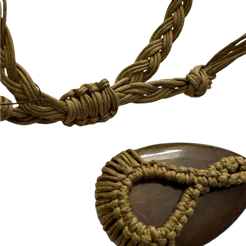 FREE PEOPLE Multi JASPER STONE SILK BRAIDING Cord - Picture 5 of 6